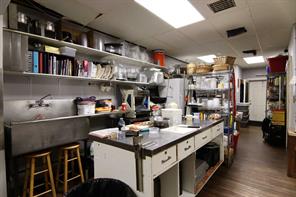 Spacious prep area