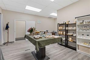 soap room rental in the front of the building