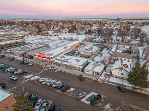 drone view- parking in front