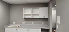 Storage room with cabinets