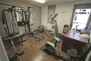 Inside employee gym