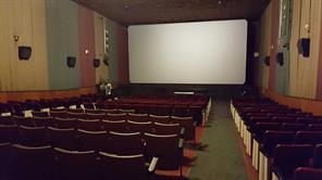 Auditorium with screen down