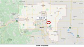 Location w proximity to Chestermere, Airdrie, Strathmore,