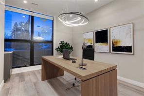 Virtually staged as an office