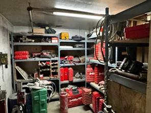 storage room east side of the shop