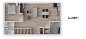 North End Duplex Basement Suite floorplan